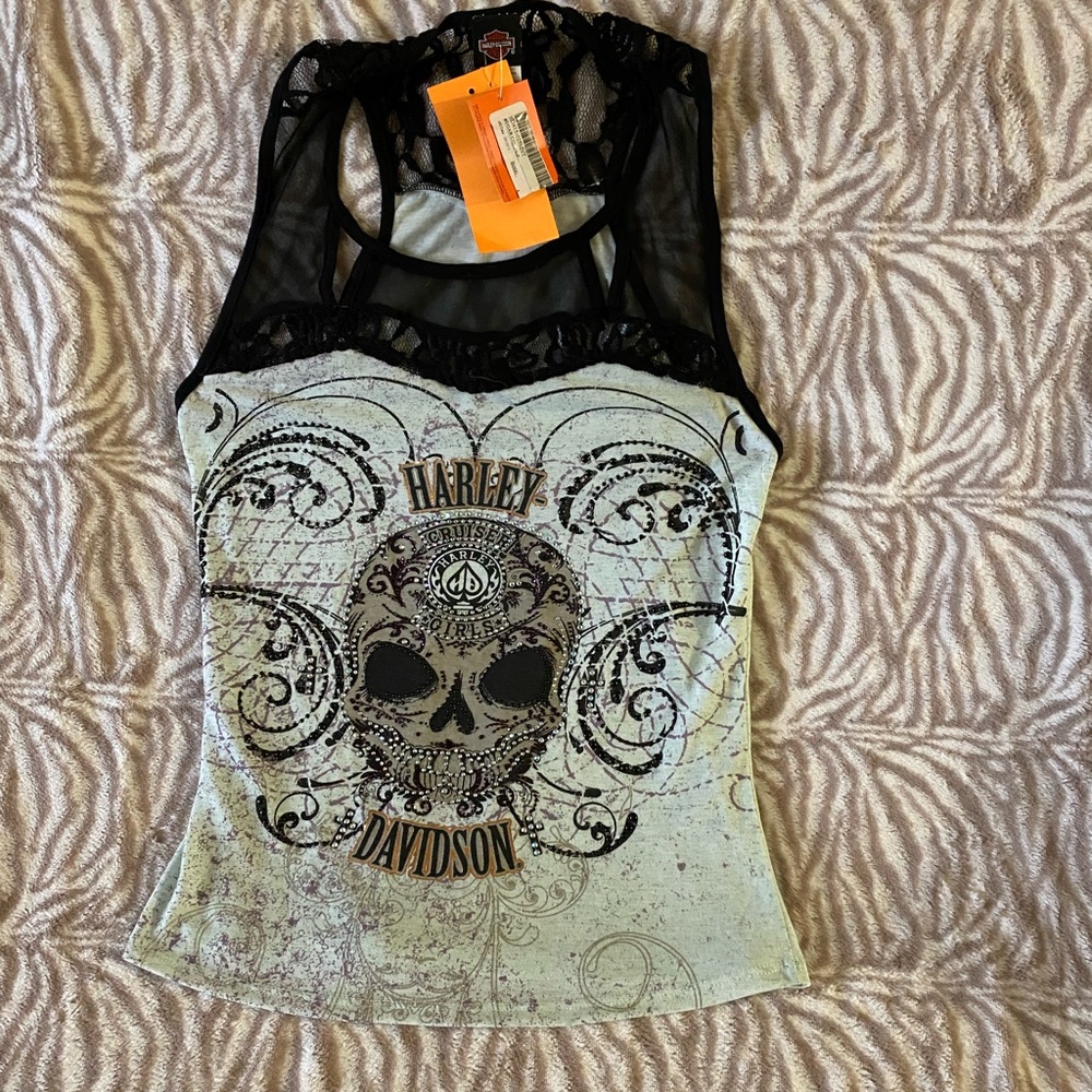 BNWT Harley Davidson skull tank